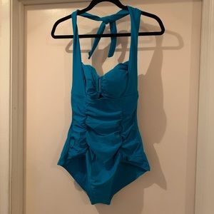 Forever 21 One Piece Teal Swimsuit